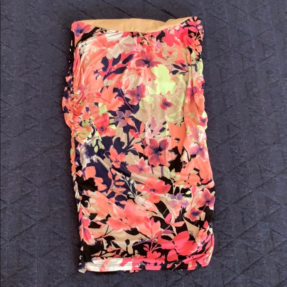 Motherhood Maternity Pink Floral Skirt